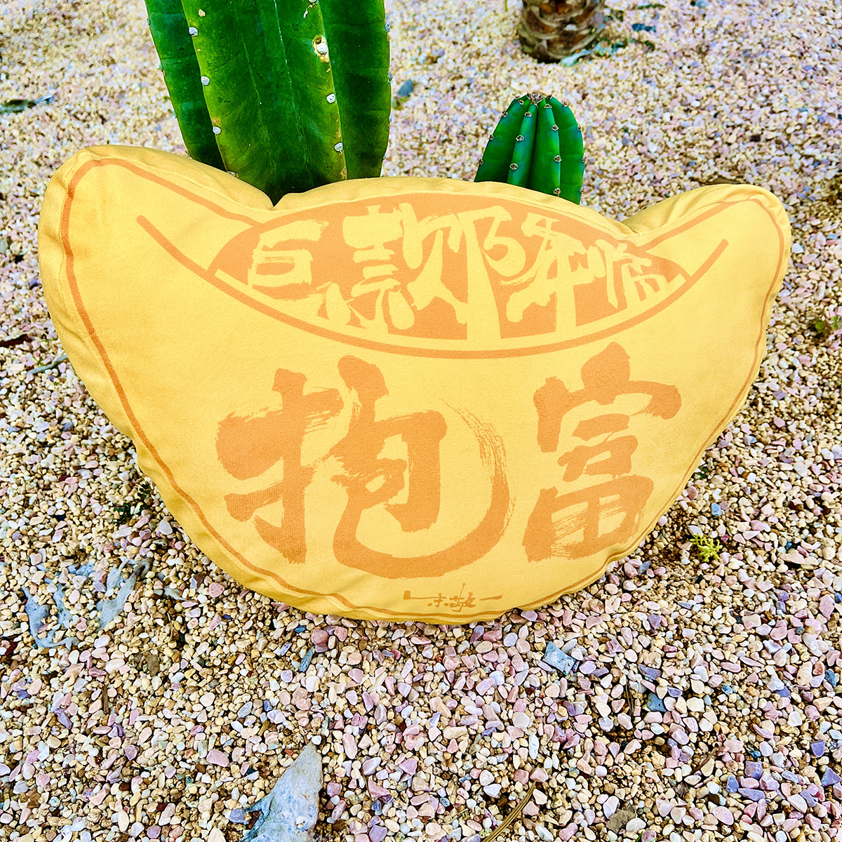 暴富抱枕靠枕国潮书法朱敬一