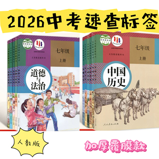 加厚初中中考速查政治历史目录书防水标签贴索引便签粘贴标题贴纸