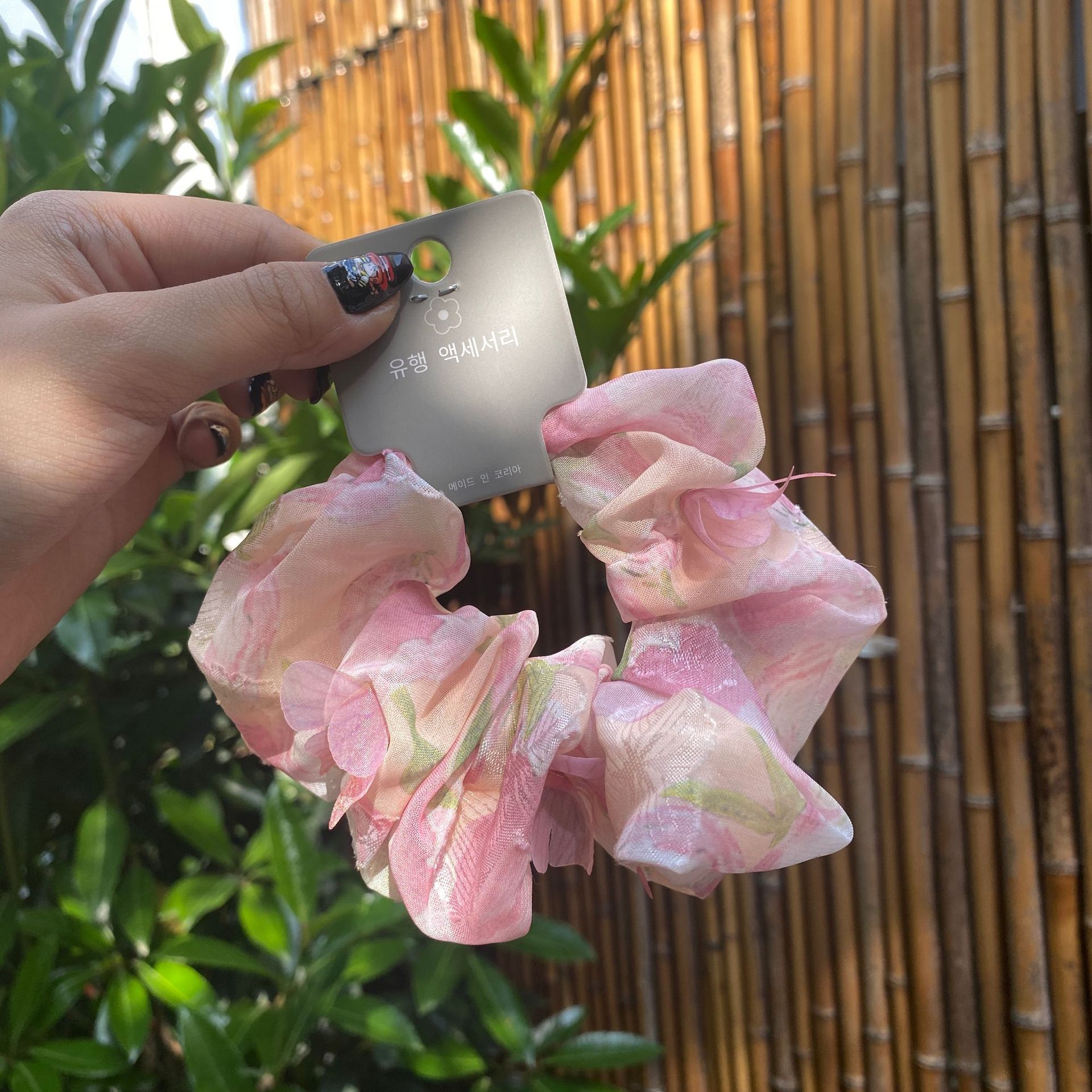 网红同款洛丽塔碎花经典布艺头饰头箍弹簧夹韩版大肠发圈蝴蝶结