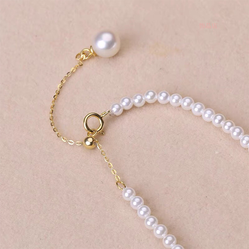 珍珠搭扣可调节延长链拉缩扣