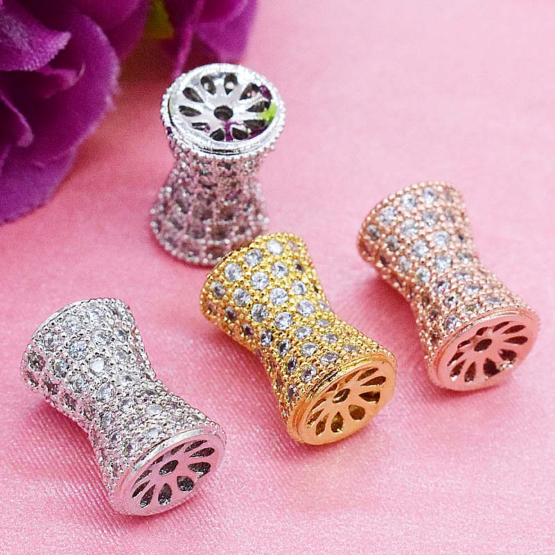 diy包金微镶路路通不掉色隔珠