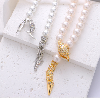 diy手链项链蛇头卡扣6-8MM夹扣