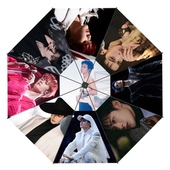 三折叠全自动防晒黑胶晴雨伞遮阳檀健次援明星粉丝周边伞