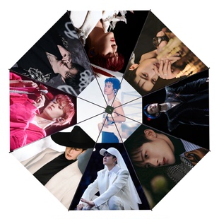 三折叠全自动防晒黑胶晴雨伞遮阳檀健次援明星粉丝周边伞