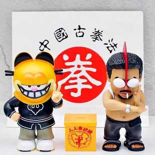 懦夫救星蒙面猫魔鬼筋肉人手办周星星爷潮玩公仔模型电影周边摆件