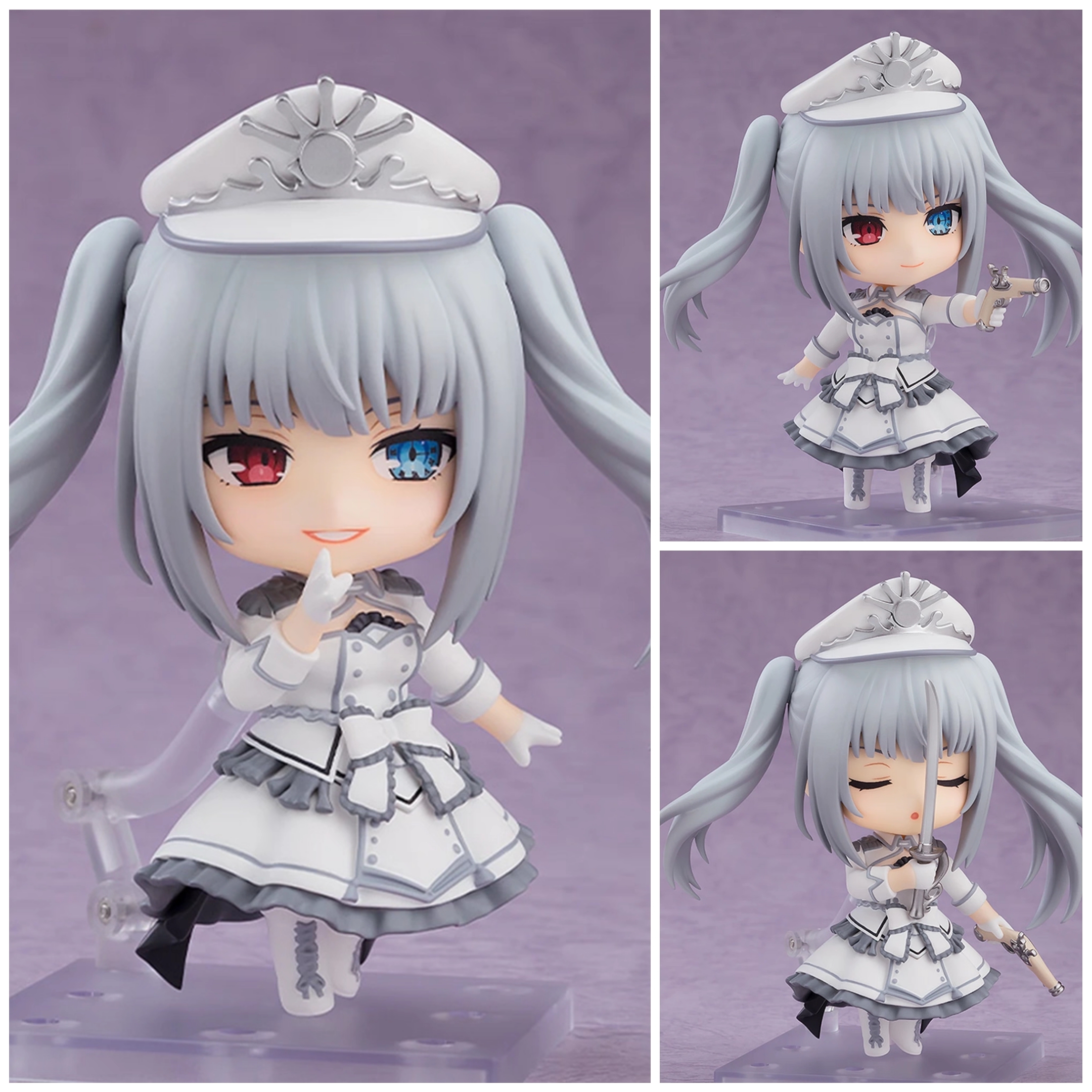 国产约会大作战动漫周边时崎狂三Q版公仔白之女王二次元模型摆件