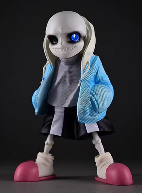 游戏周边传说之下Sans杉斯手办潮玩模型公仔桌面机箱装饰摆件礼物