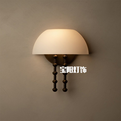 Akner Sconce 中古风酒店过道走廊客房床头壁灯 复古别墅卧室灯具