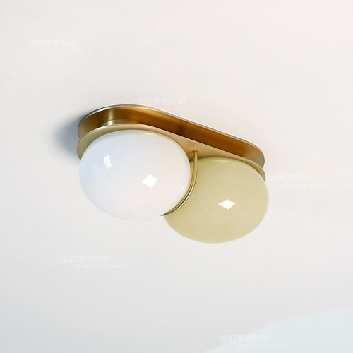 Twin 2.0 Ceiling 法式中古风玻璃吸顶灯 浴室玄关过道走廊墙壁灯