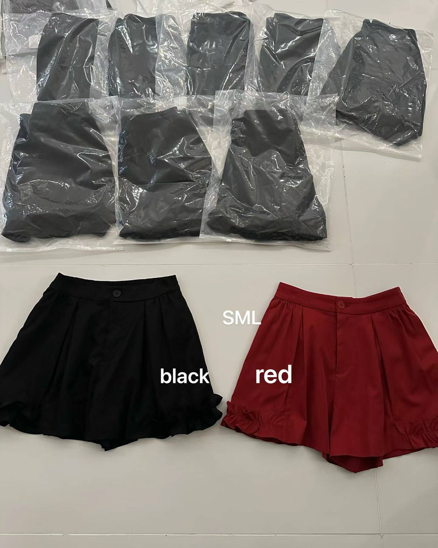 韩国东大门正品女装夏季薄款高腰a字版型蓬蓬花边短裤显瘦精致ins