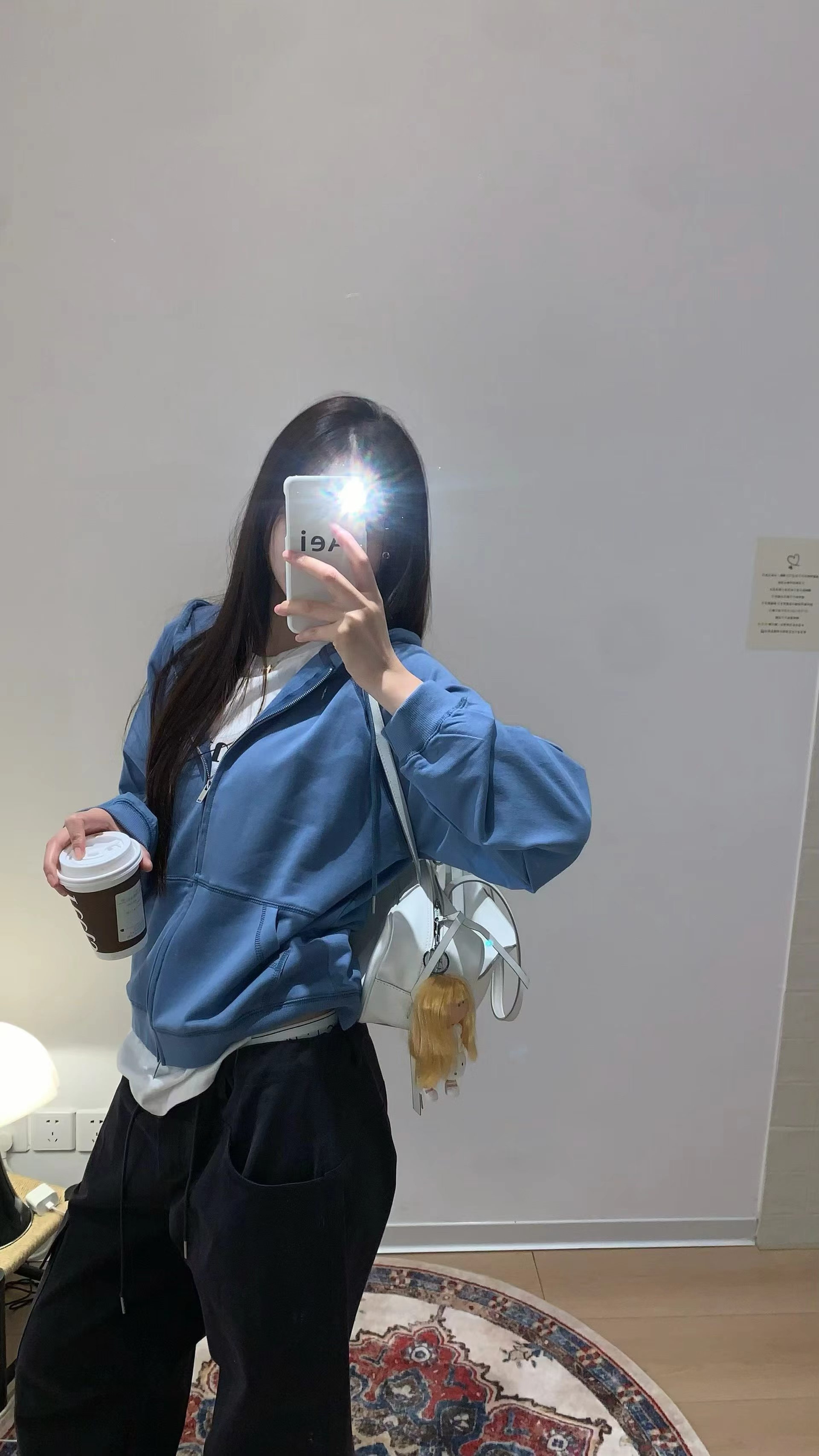 韩国东大门正品女装2026秋季新款百搭显瘦连帽双拉链长袖卫衣外套
