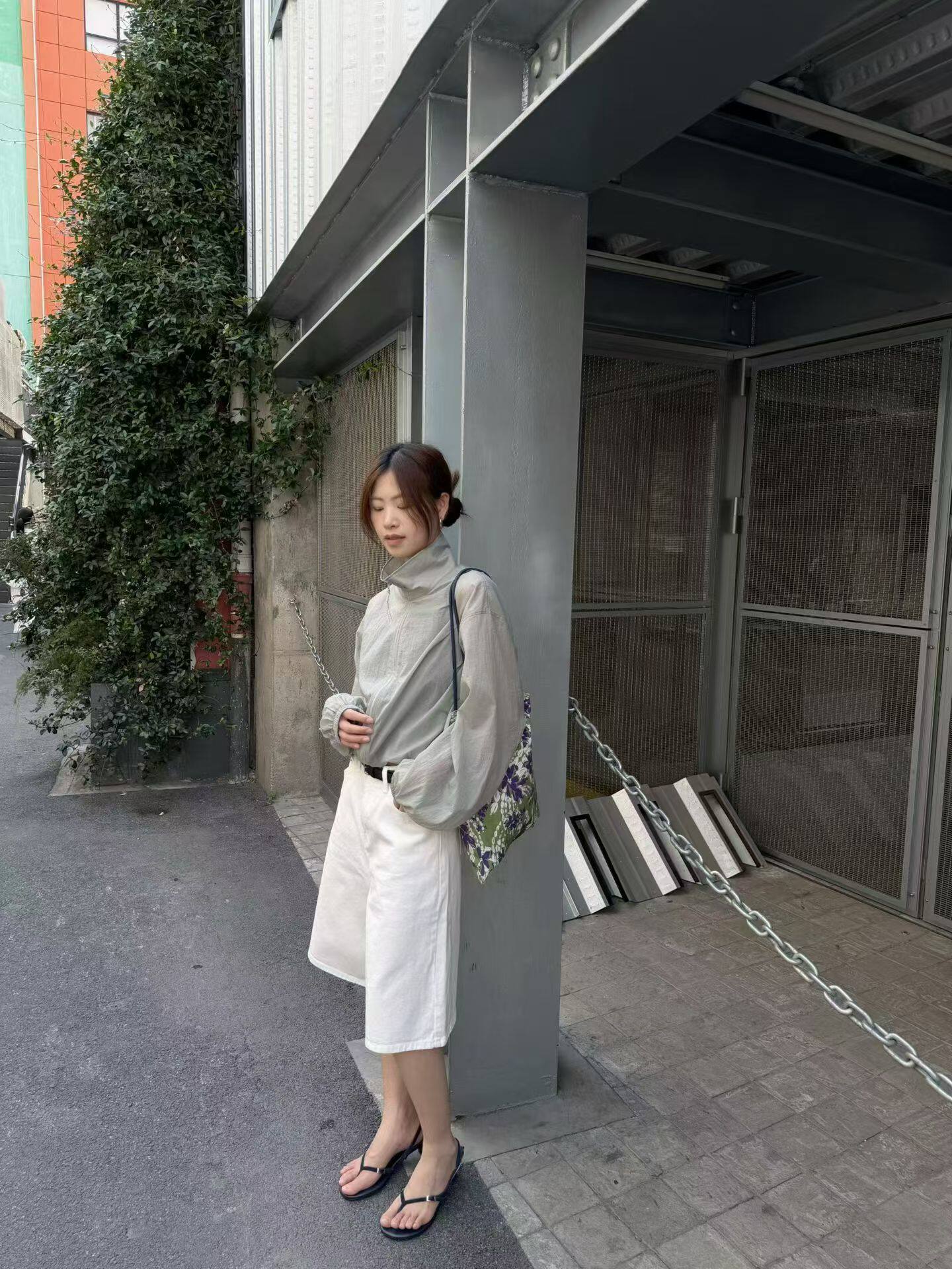 韩国东大门正品女装2026夏季新白色牛仔裤薄款五分中长款休闲阔腿
