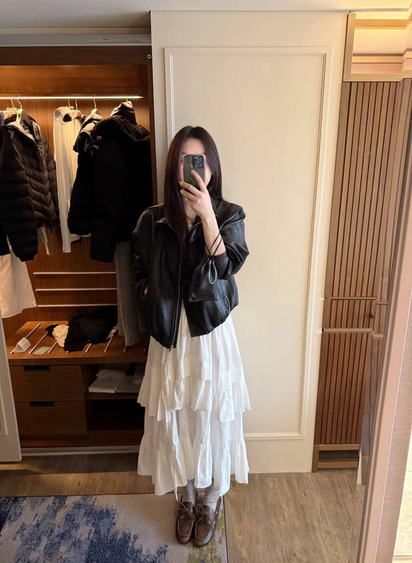 韩国东大门正品女装 2026春夏季新款白色蓬蓬蛋糕层次半身裙chic