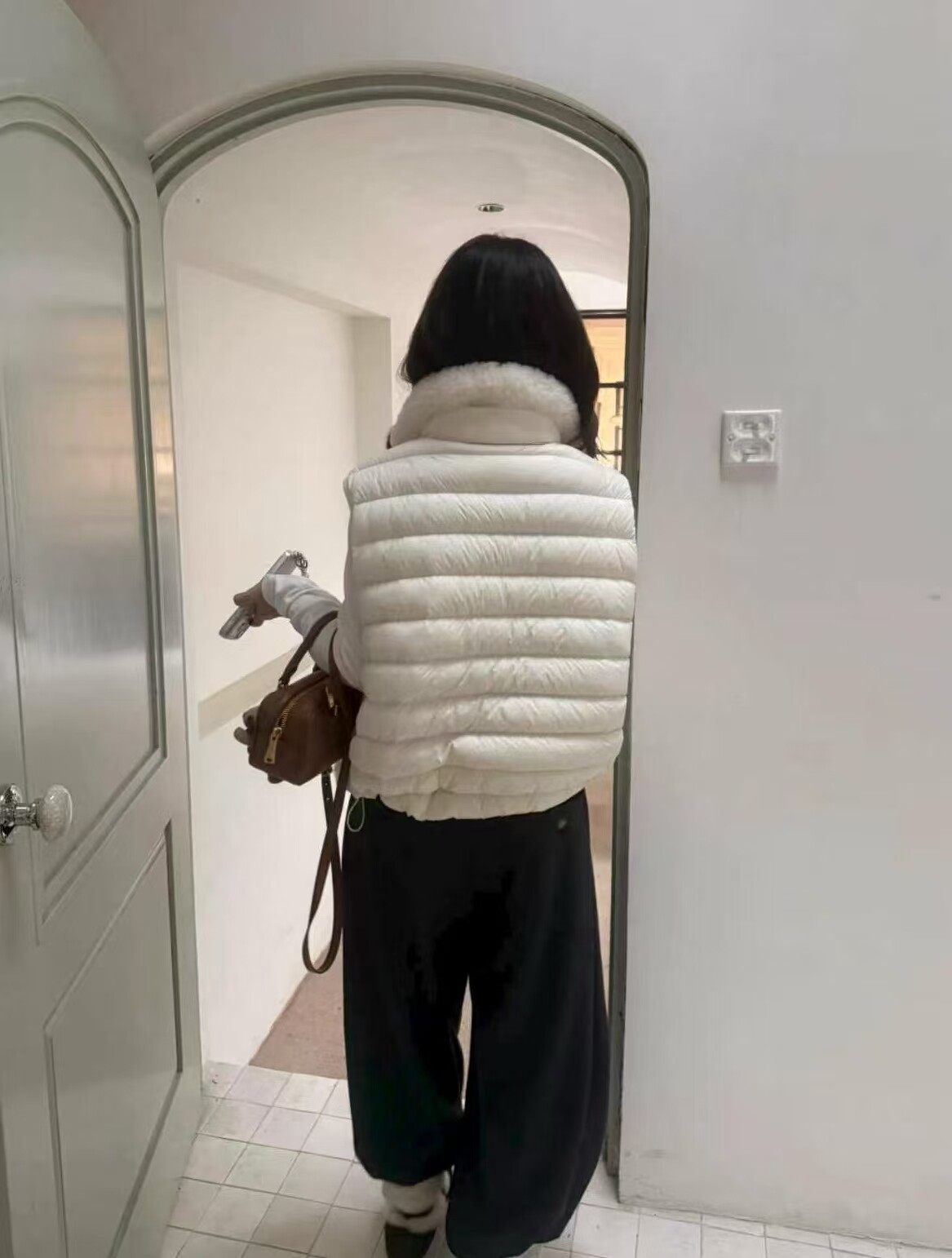 韩国东大门正品女装2026新款百搭显瘦羊羔毛领抽羽绒服外套马夹