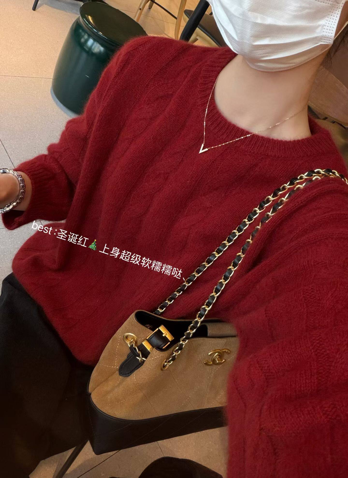 韩国东大门正品女秋冬高品质复古麻花圆领宽松显瘦长袖针织衫上衣