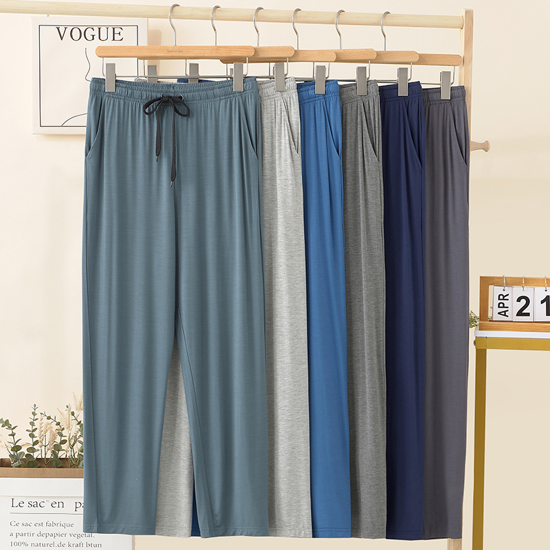 可外穿莫代尔大码睡裤男士长裤