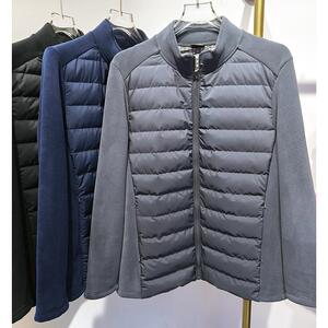 她炽2486-1羽绒绒男士外套立领加绒加厚保暖上衣拉链开衫校服神器