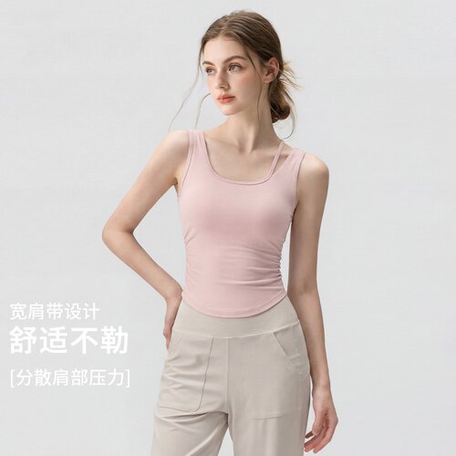 运动内衣女高强度防震速干外穿跑步健身文胸普拉提瑜伽服背心套装