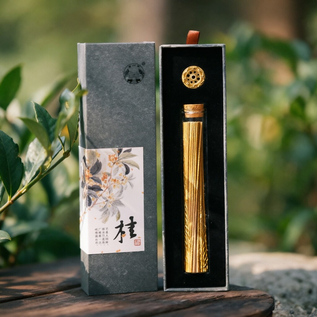 长辈礼物吉祥桂花线香礼盒普陀山