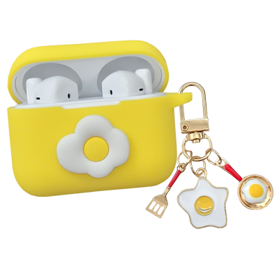 可爱煎蛋适用荣耀EarbudsX2耳机保护套earbuds3pro防摔X1/2SE外壳