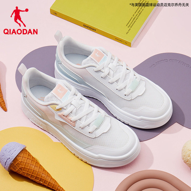 乔丹板鞋2026夏季新款小白鞋休闲低帮轻便运动鞋网面透气女鞋