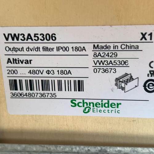 议价VW3A5306 输dv/dt滤波器 三相180A 200-480V IP00维修