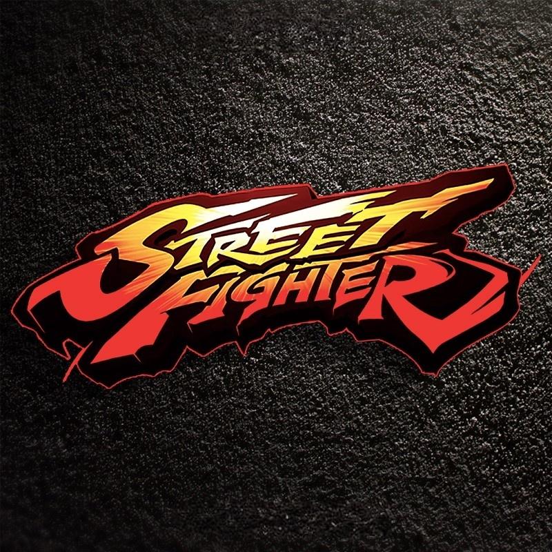 经典格斗游戏标志街头霸王汽车贴