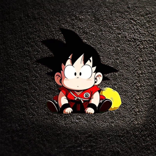 汽车贴纸七龙珠小悟空创意卡通动漫车贴摩托车身机箱装饰贴防水