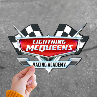 Lightning McQueen赛车闪电麦昆学院汽车装饰贴三角窗全车贴防水