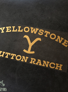 镂空车贴 美剧经典黄石Yellowstone达顿家族标志西部牛仔贴纸