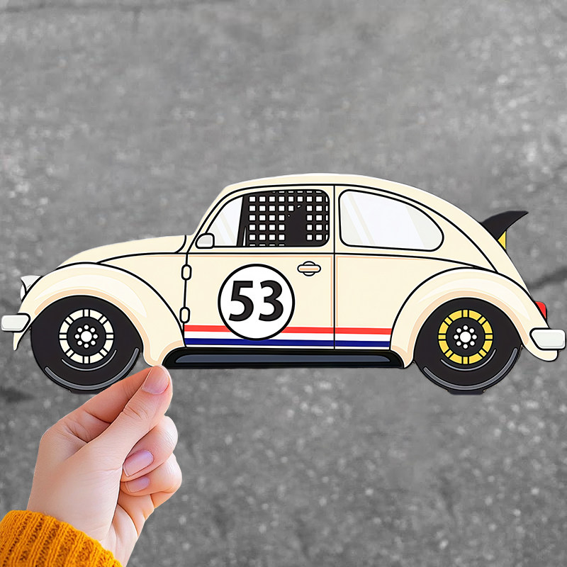 大众甲壳虫赫比53三角窗装饰贴