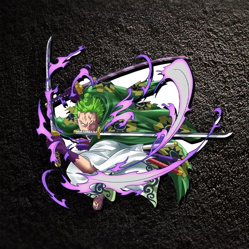 个性创意海贼王动漫索隆汽车贴纸