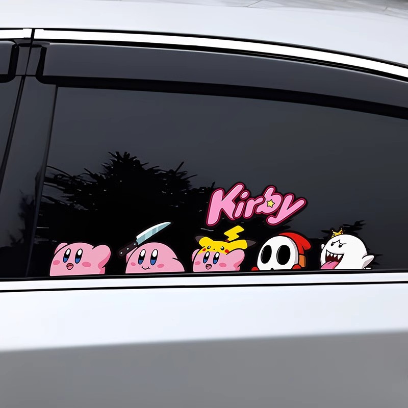 可爱二次元布布星之卡比汽车贴