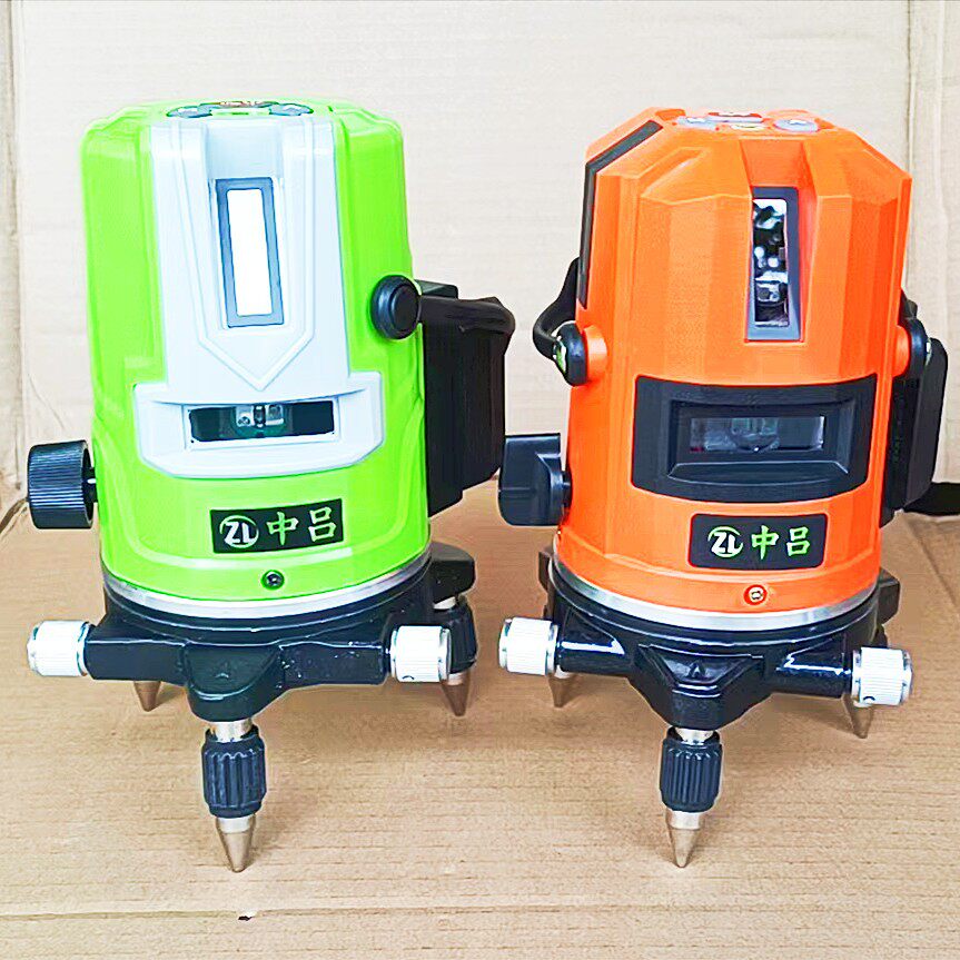 大电池款2 5线五线绿光水平仪高精度强光红外激光平水仪自动触摸