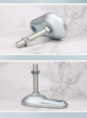 CD带耳重型脚杯m30大型机械固定脚m16m20带孔可调螺丝支撑脚