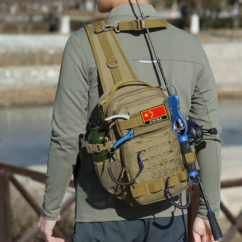 路亚包战术胸包多功能腰包耐磨户外单肩胸包钓鱼斜挎包渔具收纳包,箱包皮具/热销女包/男包,男士包袋,淘宝优惠券,粉丝福利购,淘宝优惠卷