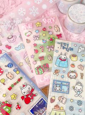 5折促销韩国lovethings冬季可爱卡通防水咕卡贴纸ins手账diy装饰