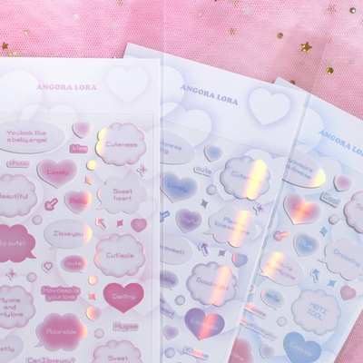 韩国angoralora对话框贴纸