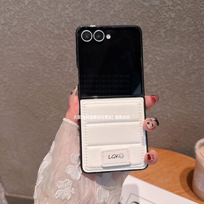 条纹羽绒服高级纯色全包硬壳