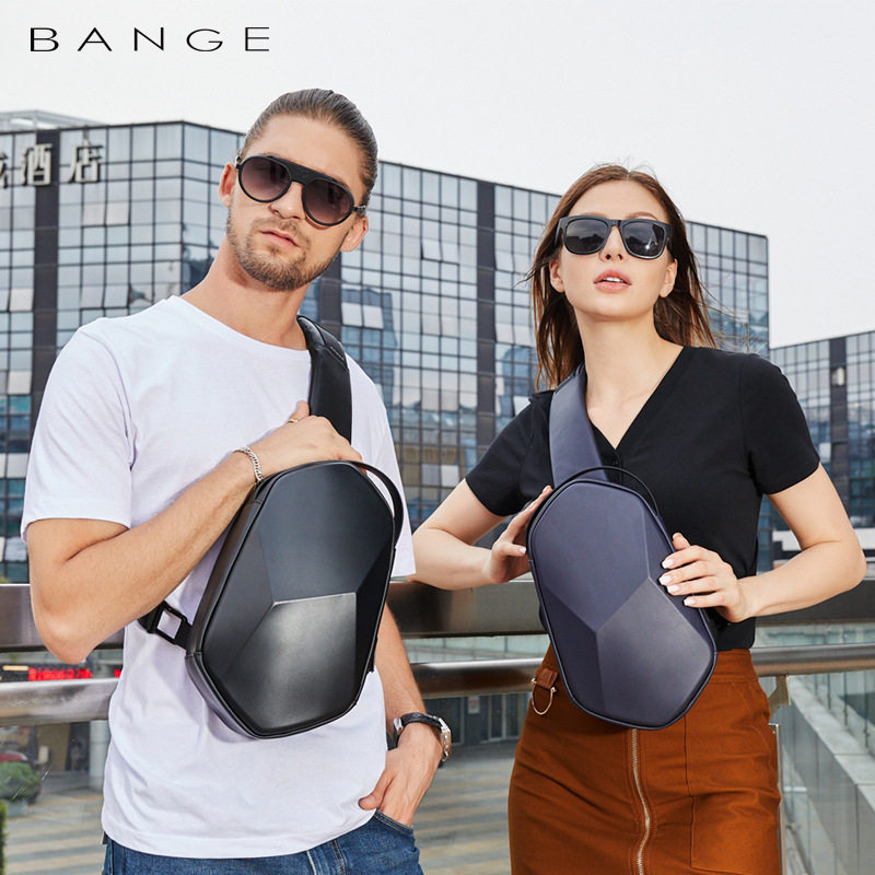 BANGE胸包男士单肩斜挎包硬壳多面体潮流男士包包2020新款包,箱包皮具/热销女包/男包,胸包,淘宝优惠券,粉丝福利购,淘宝优惠卷