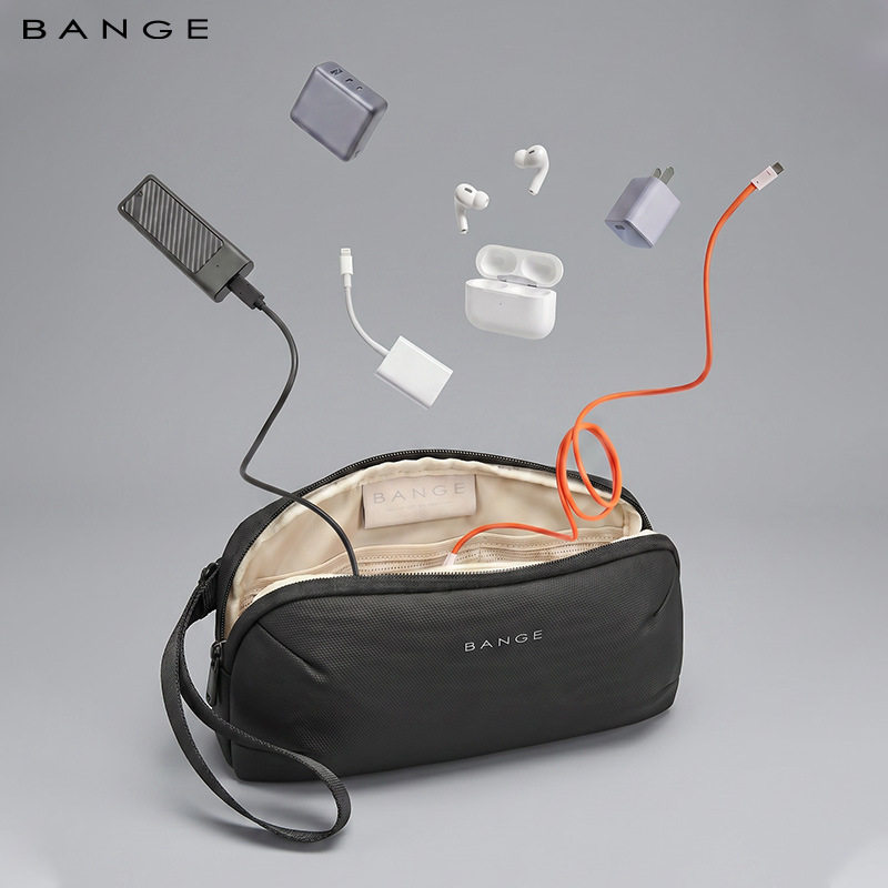 BANGE 新品数码收纳包数据线充电器耳机手拿包出行便携小包