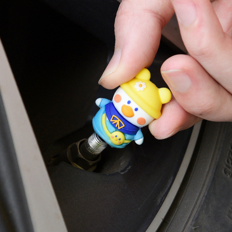 汽车轮胎气嘴帽PVC卡通摩托车电动车真空胎气门嘴帽气门芯冒气盖