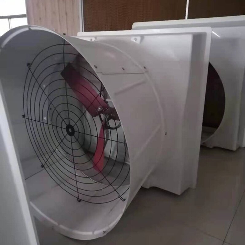 新款猪舍猪圈排风扇 猪场专用养殖风机 养猪场玻璃钢负压风机