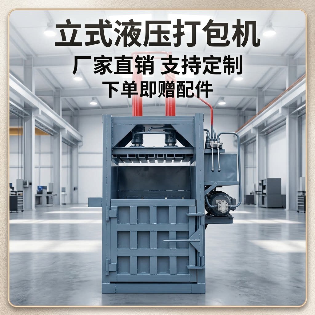 立式液压打包机带翻包功能
