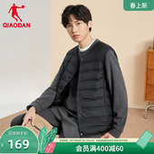 轻薄保暖休闲马甲男装 乔丹马夹羽绒服男款 运动背心外套男2026冬季