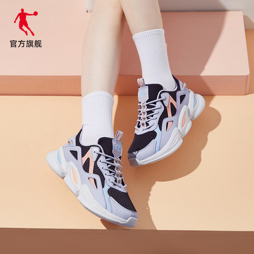 乔丹运动鞋女跑鞋网面透气训练鞋