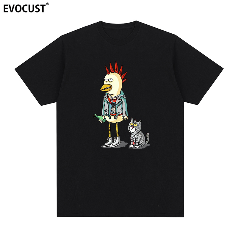 新裤子New Pants摇滚嘎嘎咪咪乐队彭磊主唱卡通动漫短袖T恤男女