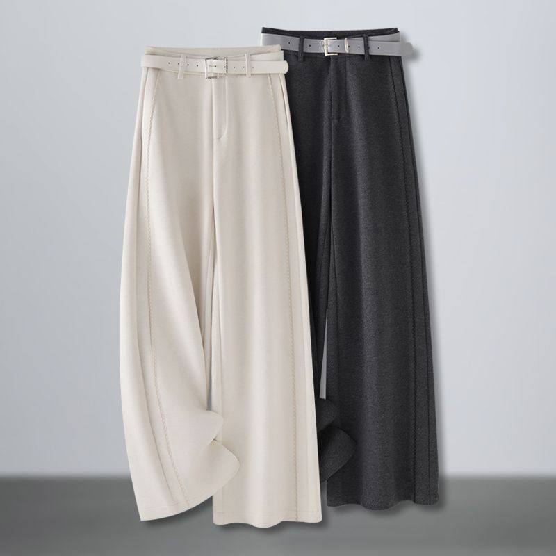 醋酸羊毛呢阔腿女秋冬2025新款保暖加厚宽松显瘦垂感直筒休闲裤子,女装/女士精品,休闲裤,淘宝优惠券,粉丝福利购,淘宝优惠卷