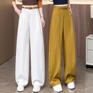 宽松显瘦透气直筒休闲香蕉裤 时尚 爆款 女2026春秋新款 子 弯刀阔腿裤