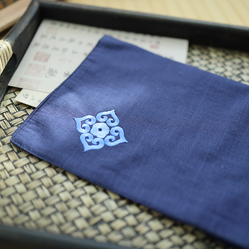 祥云纯棉古风刺绣手帕